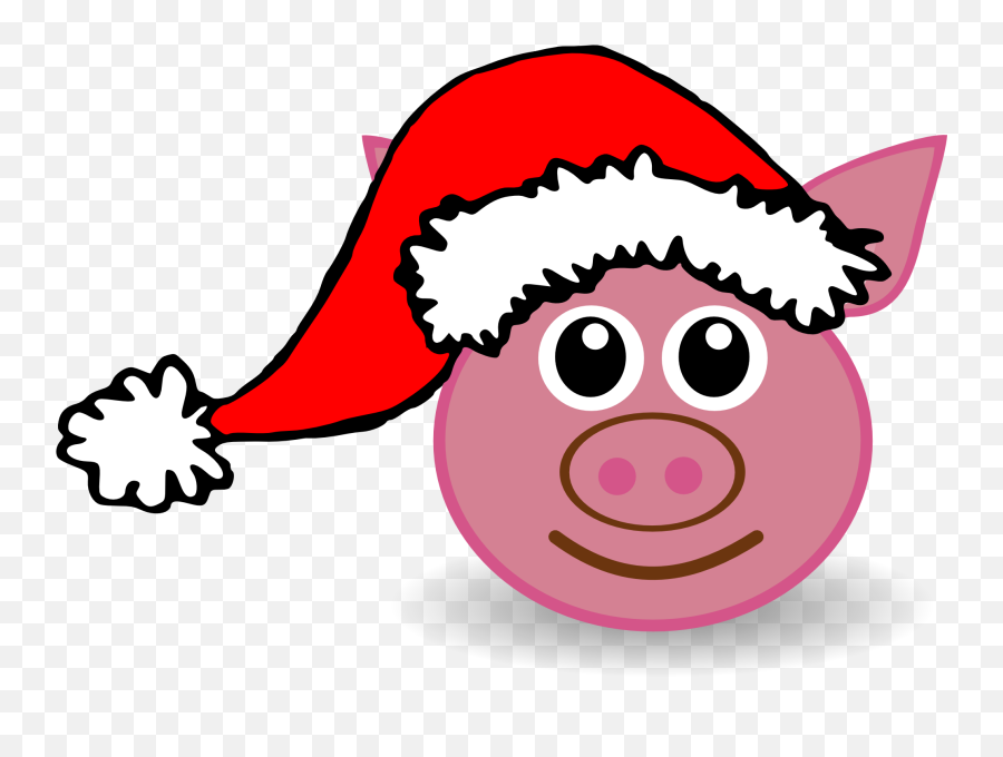 Free Pig Face Cartoon Download Free - Christmas Pig Clip Art Emoji,Piggy Emoticons