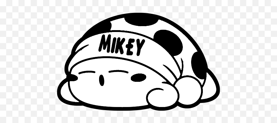 Kirby Sleeping Clipart - Full Size Clipart 5516279 Dot Emoji,Nametag Emoji