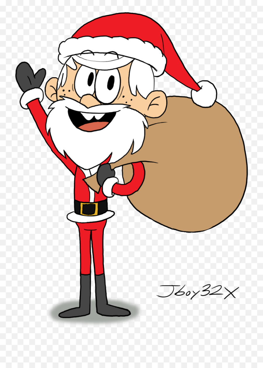 Loudssenger Completo - Especial Navideño De Loudssenger Lincoln Loud As Santa Claus Emoji,Emoji Pervertido