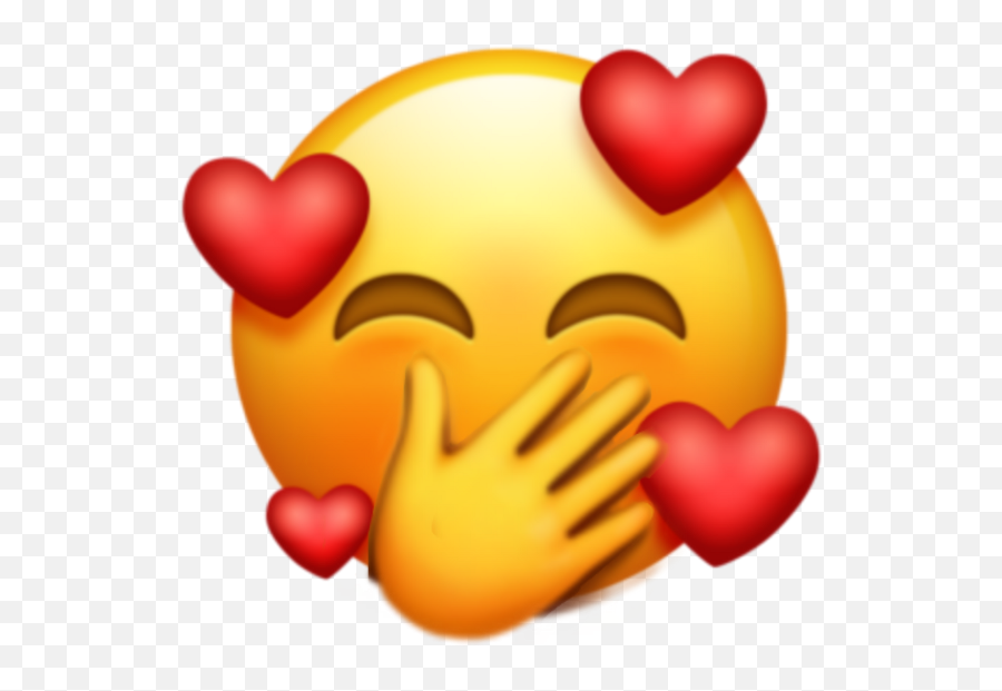 Emoji Yawn Hearts Red Sticker - Iphone 12 New Emojis,Yawning Emoji