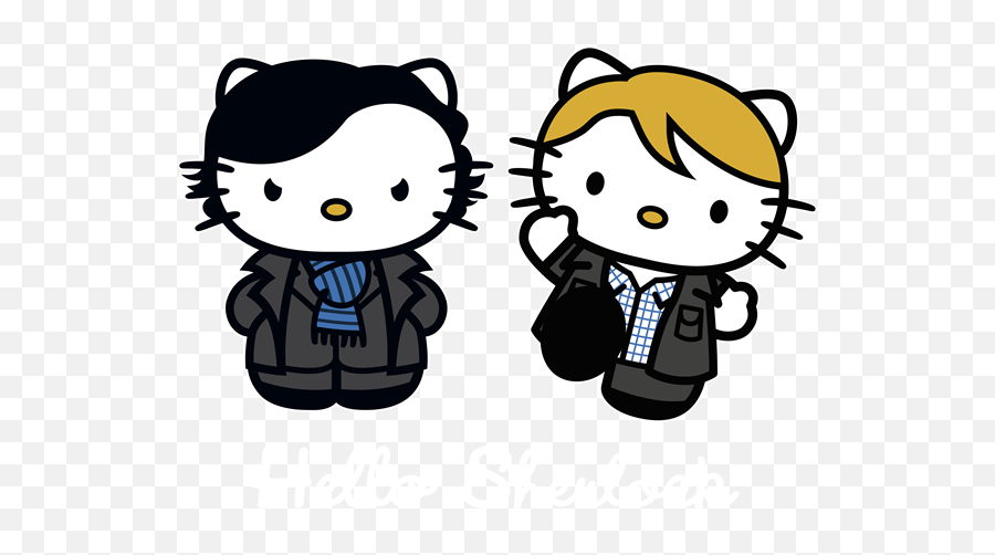 Hello Sherlock And Watson - Hello Kitty Filipino Emoji,Kity Emotions For Kids