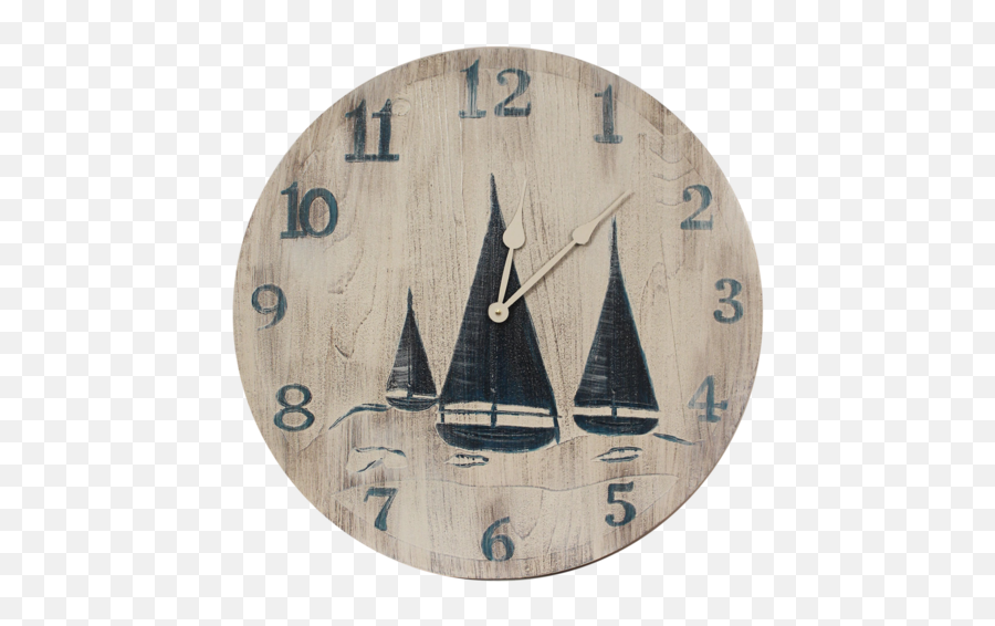 Coastal And Nautical Wall Decor - Sailing Emoji,Country Corner Decorations & Emotions Clock