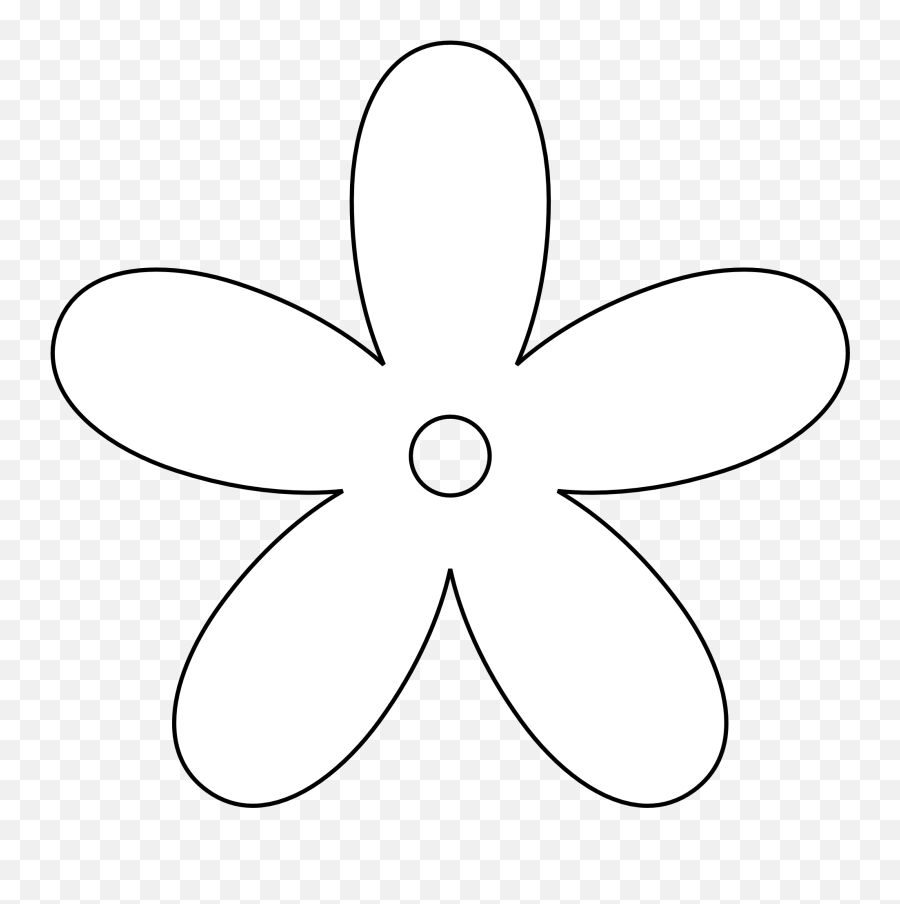 White Flower Clipart Png White Flower - White Flower Logo Black Background Emoji,Trumpet Black And White Emoji Transparent