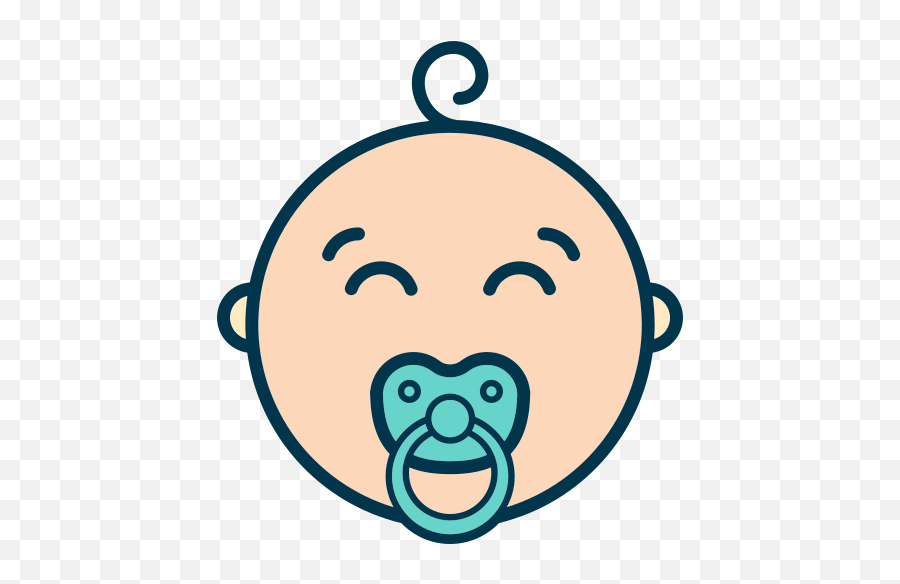 Bambino Ciuccio Libero Icona Di Babies - Baby Boy Sticker Baby Emoji,Scimmia Emoticon Facebook