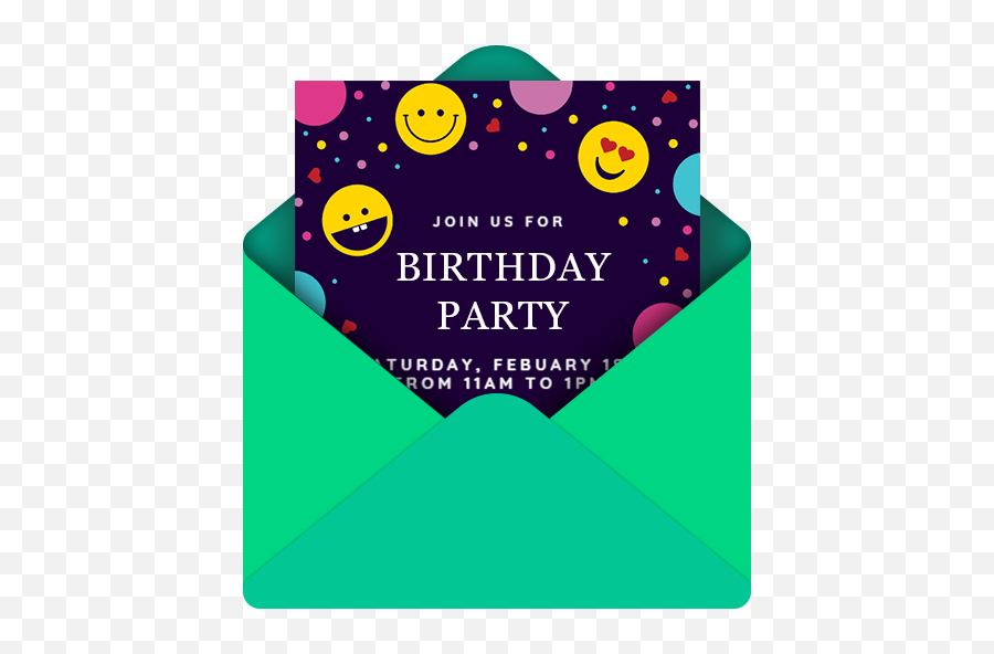 Invitation Card Maker U0026 Rsvp By Greetings Island Apk - Invitation Card For Birthday Printed Emoji,Stair Emojis