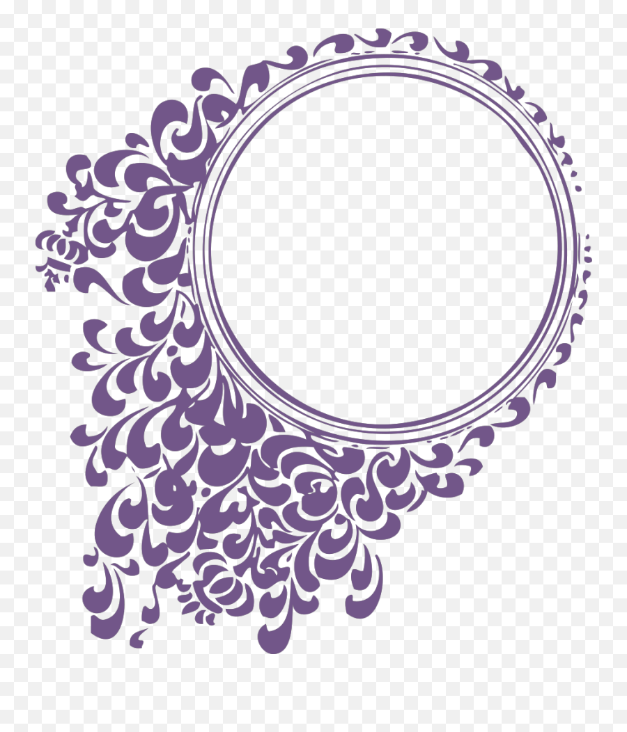 Wedding Scroll Png Svg Clip Art For Web - Download Clip Art Circle Frame Hd Png Emoji,Wedding Emoji Outline