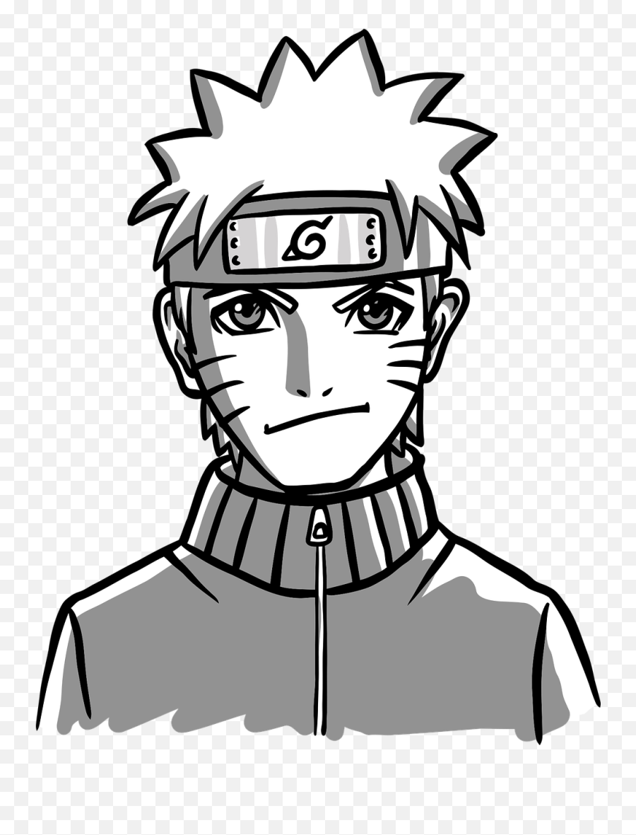 Naruto Ninja Character - Free Vector Graphic On Pixabay Imágenes De Naruto En Blanco Y Negro Emoji,Anime Charator Emotion Blank Eyes