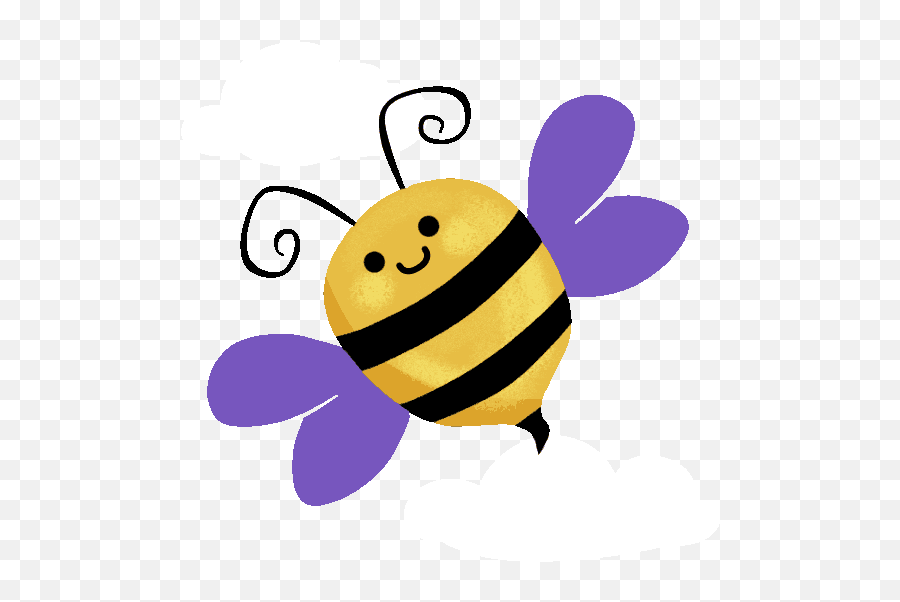 Flying Bumble Bee Sticker By Beckadoodles For Ios U0026 Android - Animated Transparent Animated Bees Gif Emoji,Emojis For Tinder