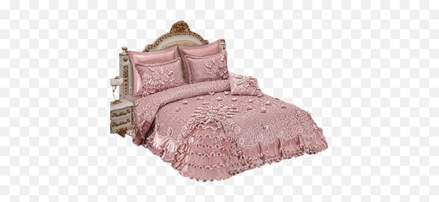 Buy Online Bed Sheets In Pakistan - Bridal Bedsheet Set With Price Emoji,Pink Emojis Bed Spreads