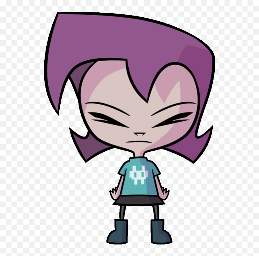 Characters That Got Toned Down - Gaz Invader Zim Emoji,Fanfiction Zim Dib Antenna Emotion