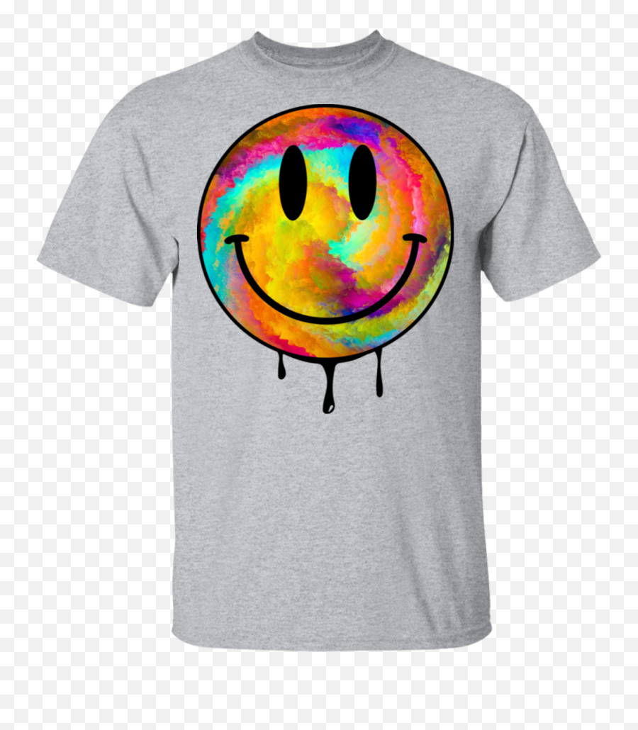 Acid Dripping Smiley Face T - Shirt Coors Light T Shirt Emoji,Chart For Emoticon