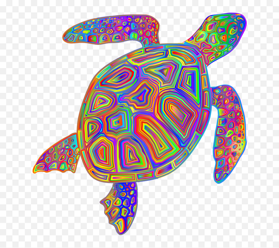 Free Photo Amphibian Psychedelic Turtle Colorful Animal Emoji,Animal Emotion Model Sheet