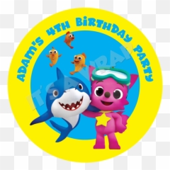 Party Box Stickers - Party Baby Shark Png Emoji,Emoji Party In A Box