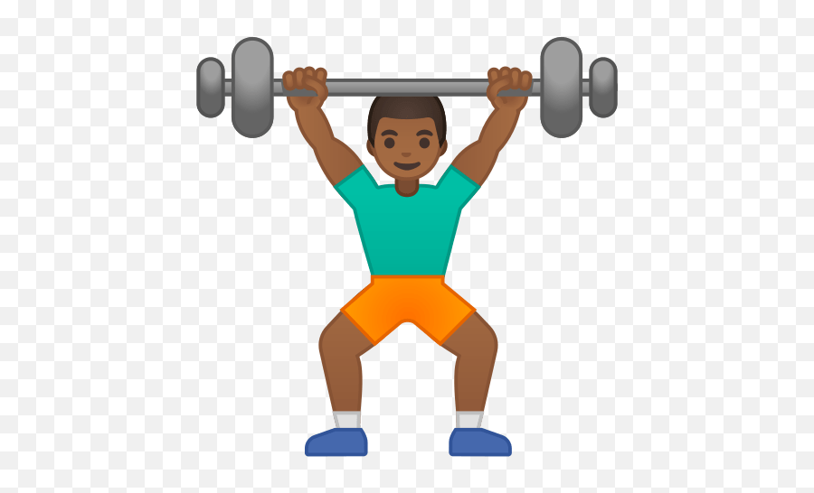 Person Lifting Weights Emoji With - Gym Emoji,Bodybuilder Emoji