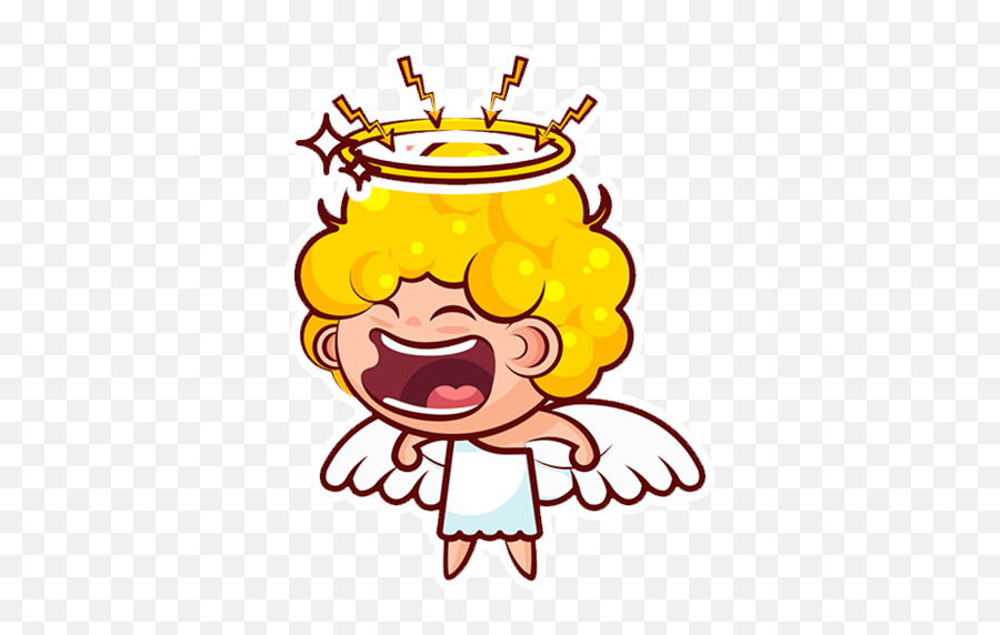 Baby Angel By Dona Walls - Sticker Maker For Whatsapp Emoji,Wave Kawaii Emoji