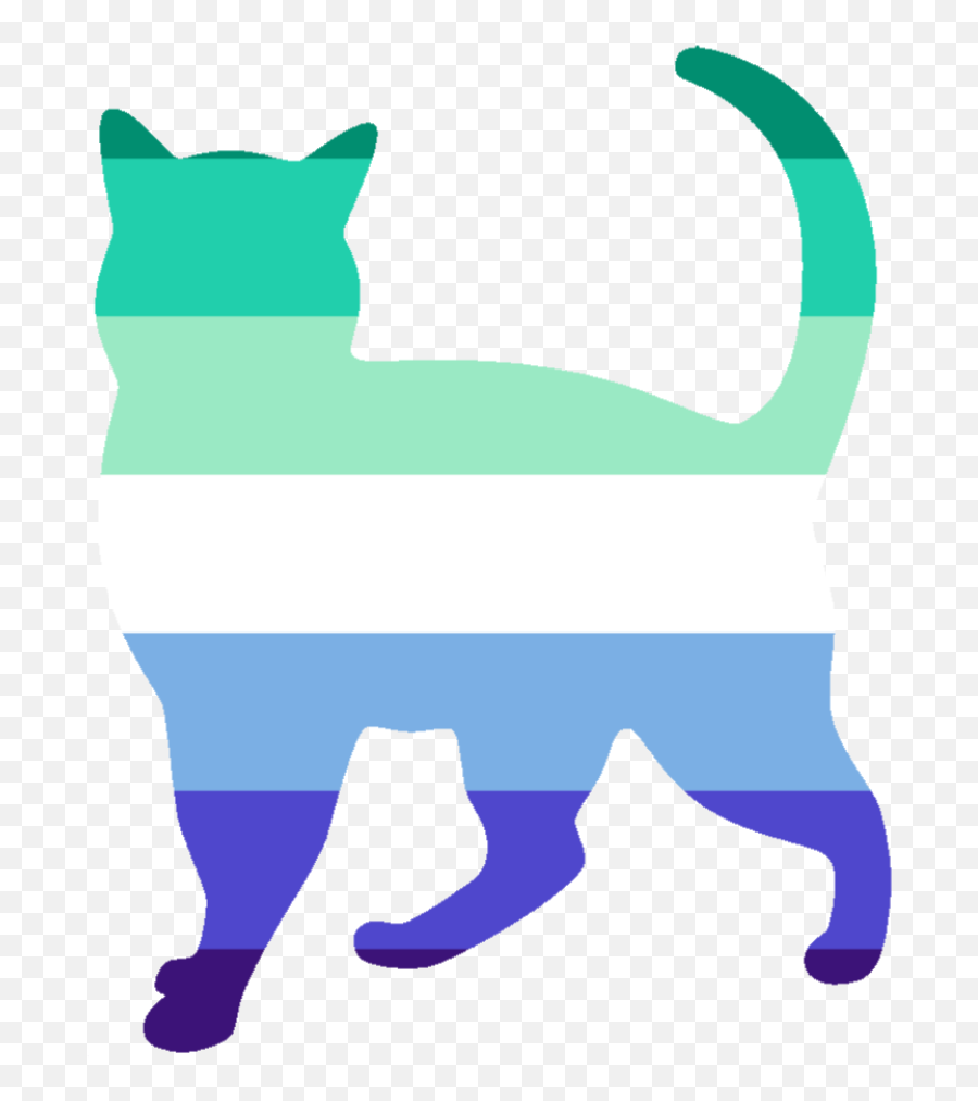 Lgbt Lgbtq Pride Cat Kitty Kittycat Sticker By Aroace01040 Emoji,Mlm Gay Flag Emoji