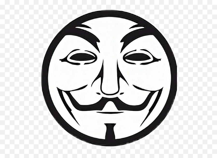 Blackface Sticker - Logo Of Anonymous Hacker Emoji,Blackface Emoji