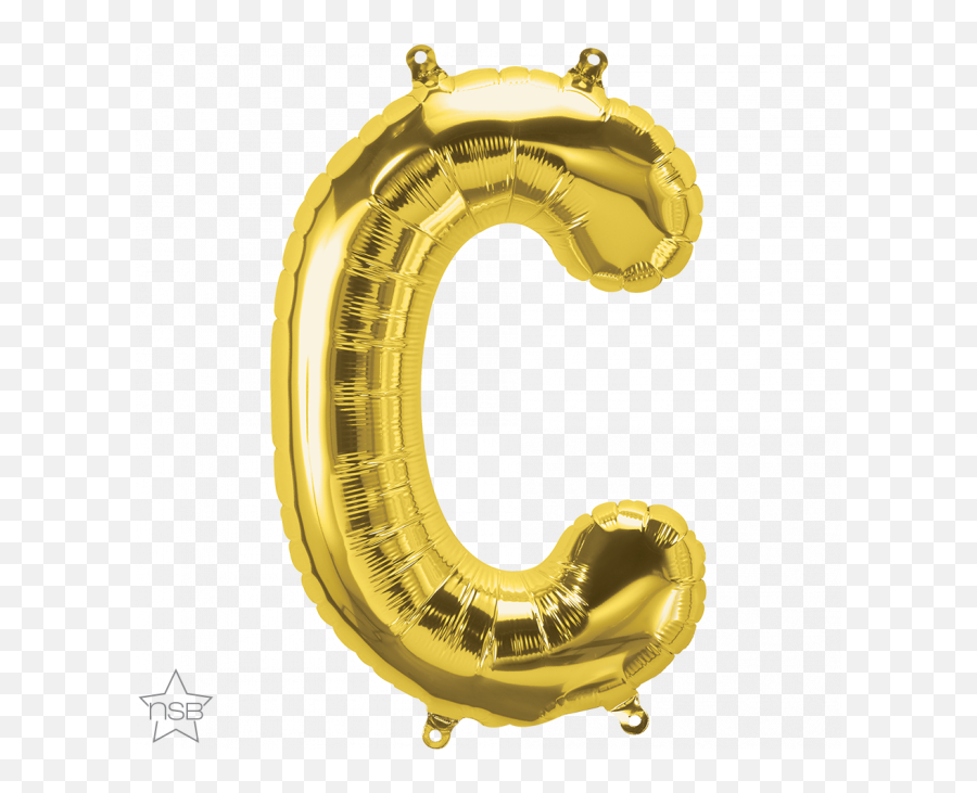 16 Letter - C Gold Shape Qualatex Foil Balloon North C Harfi Rose Gold Emoji,Letter And Boy Emoji