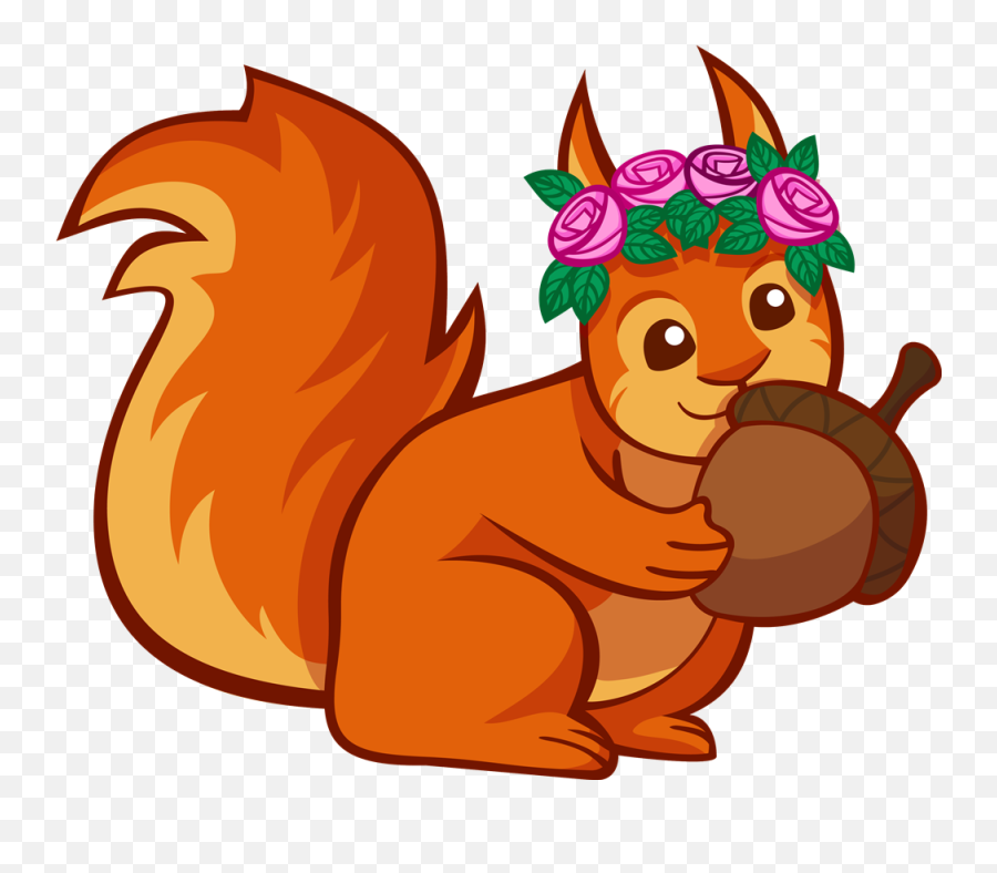 Free Cartoon Squirrel Png Download - Squirrel Clipart Transparent Emoji,Red Squirrel Emoji