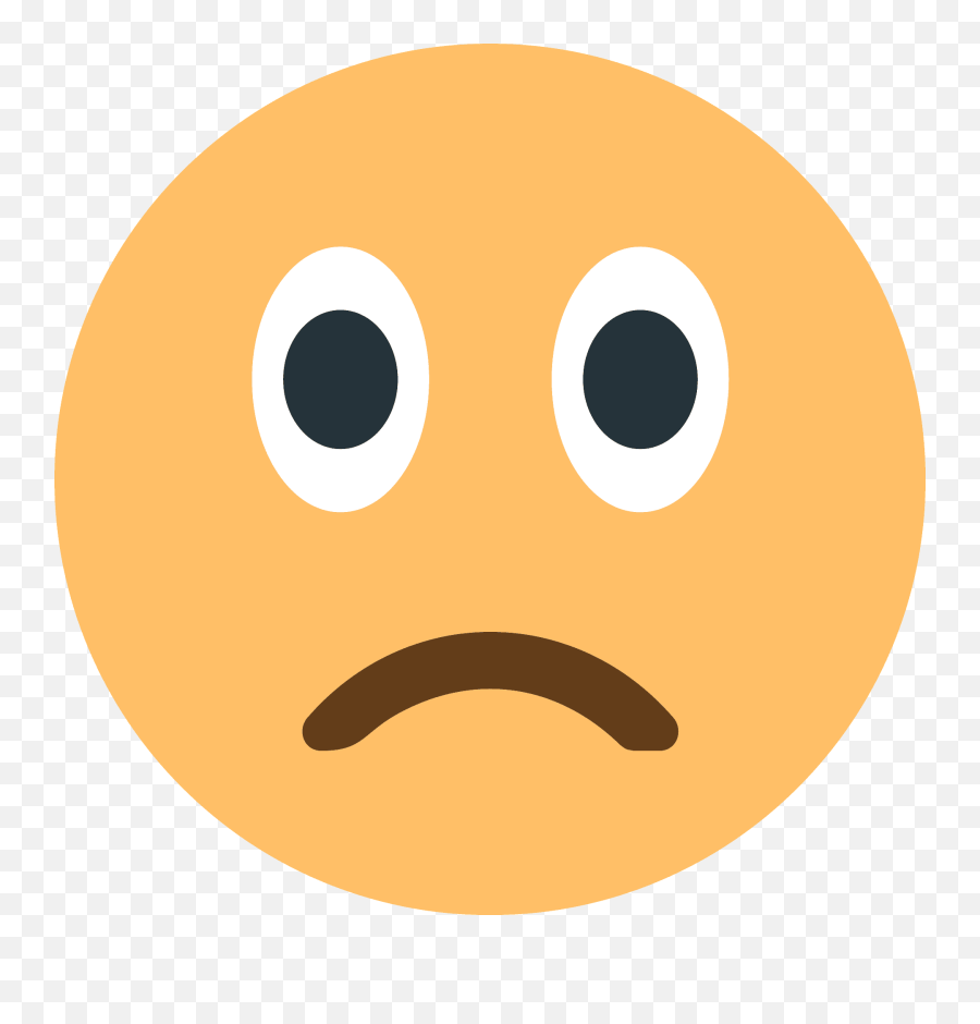 Slightly Frowning Face Emoji Clipart - Happy,Frown Emoji