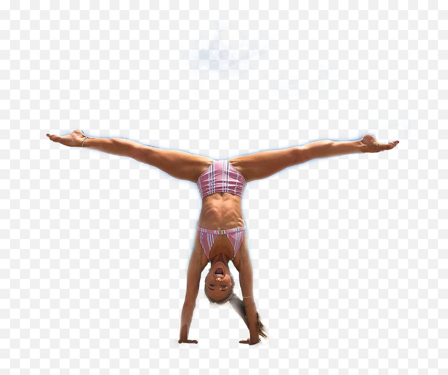 Rybkatwins Samrybka Gymnastic Sticker - Acrobatics Emoji,Handstand Emoji