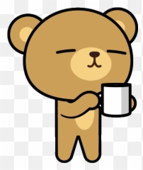 Gif Stickers - Coffee Posh Bear Gif Emoji,Animated Emoticons For Wechat
