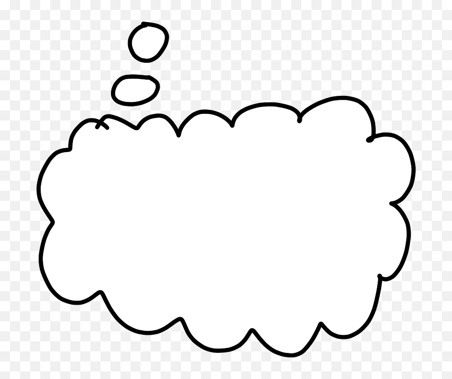 Thoughts Thought Bubble White Free - Dot Emoji,Emotion Bubble