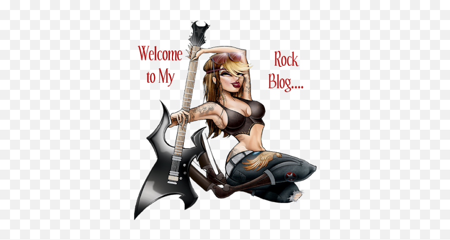 Music Is What Feelings Sound Like 053112 - Rocker Rock Chick Art Emoji,Emotion Song Bee Gees With Female Singer