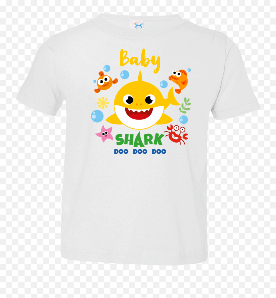 Baby Shark Toddler Jersey T - Shirt Baby Shark Toddler Happy Emoji,Lingerie Emoticon Set