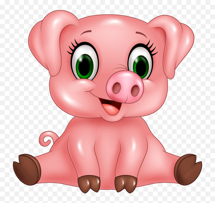14 Pig Ideas Pig Cute Pigs Pig Cartoon - Clipart Cute Pig Emoji,Pig Kawaii Emoticon