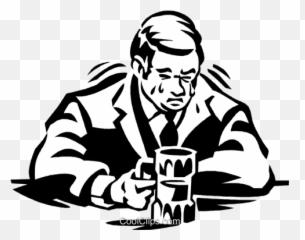 Man Crying In His Beer Royalty Free - Suit Separate Emoji,Royalty Free Emotion Drawings