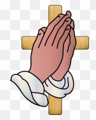 Pixabay - Transparent Praying Hands With Cross Emoji,Easter Cross Emojis