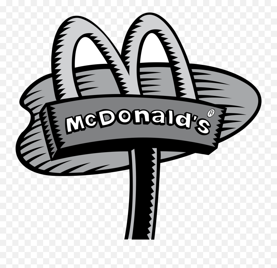 Mcdonalds Clipart Black And White - Clipart Of Mcdonalds Black And White Emoji,Mcdonalds Emoji