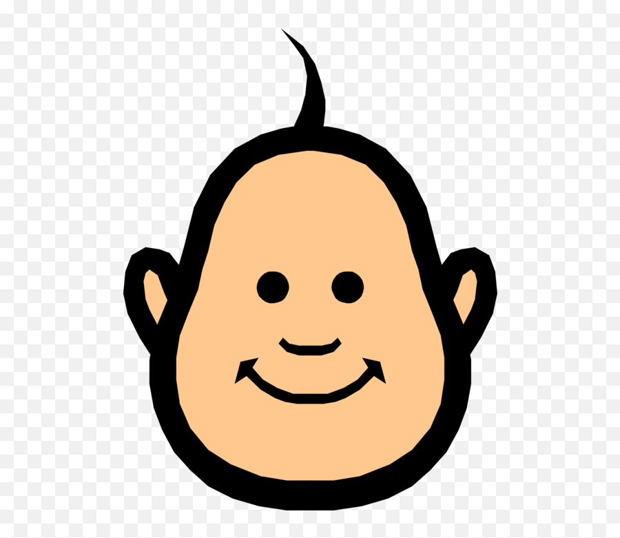 Baby Face - Vector Image Infant Emoji,Baby Face Emoticon