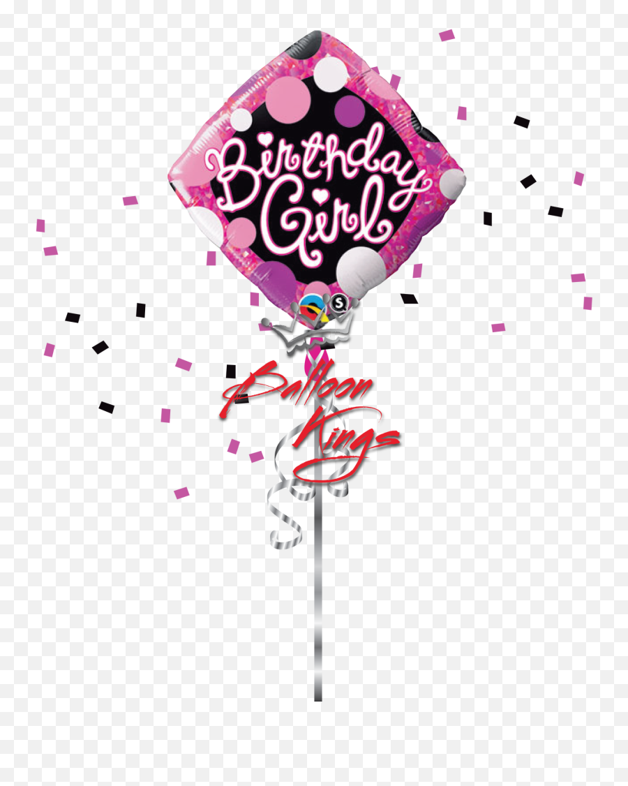 Birthday Girl - Rainbow Heart Balloon Png Emoji,Emoji Birthday Ideas For Girl