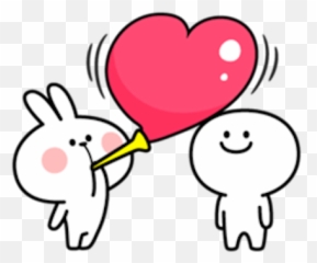 Spoiled Rabbit Love By Binh Pham - Spoiled Rabbit Smile Person Love Emoji,Bunny Heart Emoji