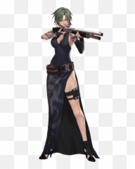 Anime Girls Guns - Black Survival Png Emoji,Anime Emotion Detector Gun