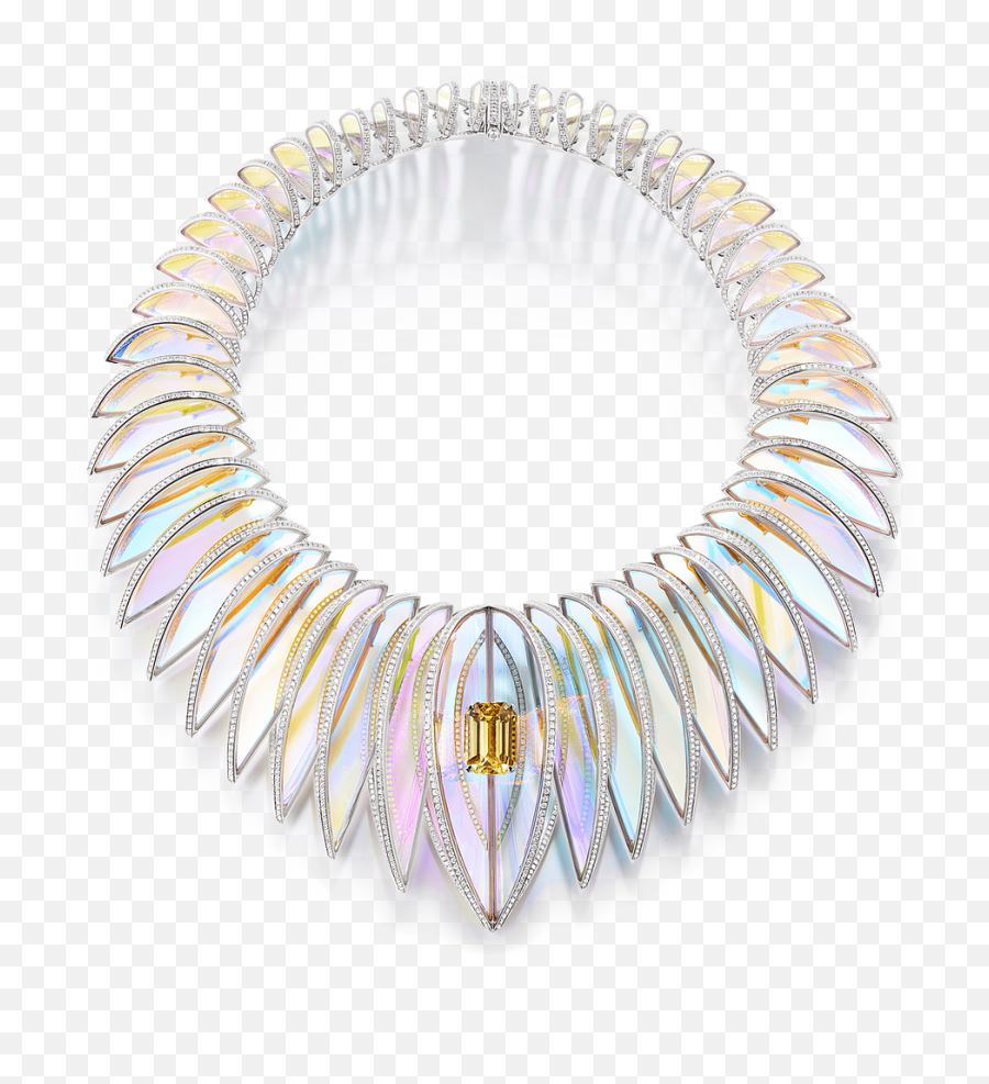 Boucheron - High Jewelry Collection Carte Blanche Holographique Pomellato High Jewelry La Gioia Emoji,Emotion Color Necklace