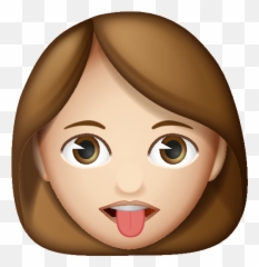 Black Hair Girl Emoji - Emoji With Brown Hair,Glasses With Blonde Hair Emojis