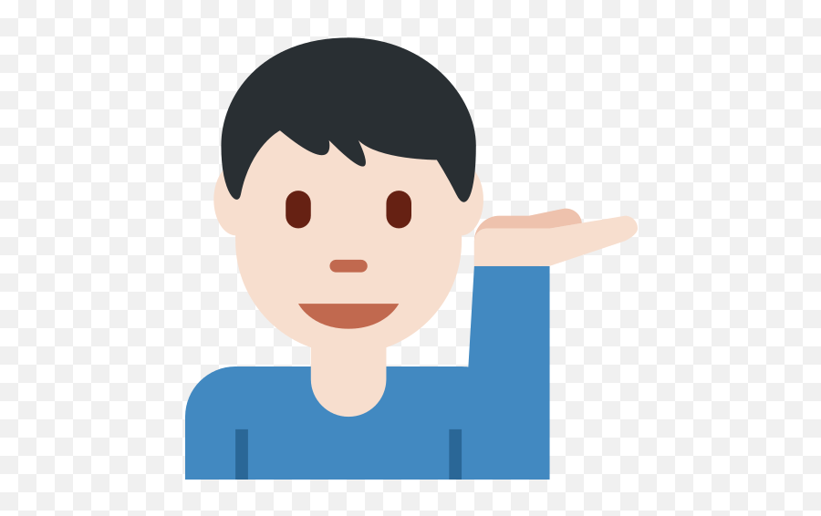 Man Tipping Hand Emoji With Light Skin - Sassy Boy Emoji,Sassy Emoji