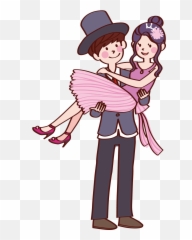 Couples Clip Fall In Love - Cute Couple Image Animated Png Love Couple Cartoon Png Emoji,Couple Emoji Png