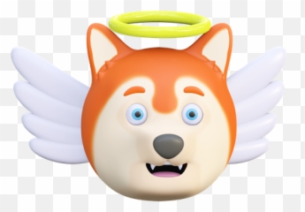 Premium Dog Emoji 3d Illustration Pack From Sign U0026 Symbols,Brown Baby Angel Emoji