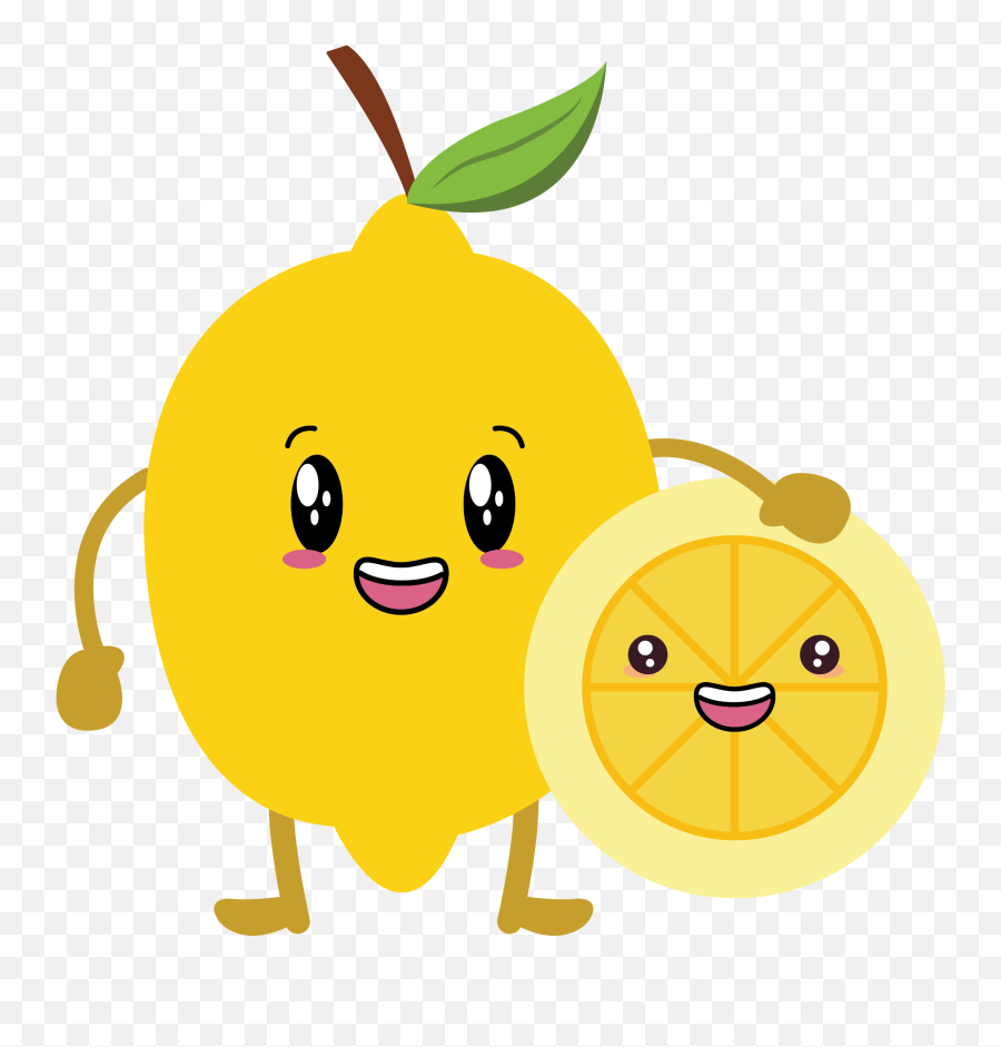 Kawaii Cute Lemon Fruit Graphic By Soe Image Creative Fabrica Emoji,Jackfruit Emoji