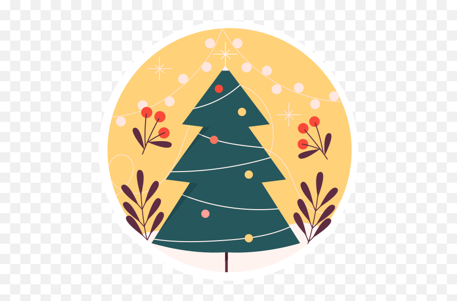 Christmas Tree Stickers - Free Christmas Stickers Emoji,How To Make Christmas Tree Emoji On Facebook