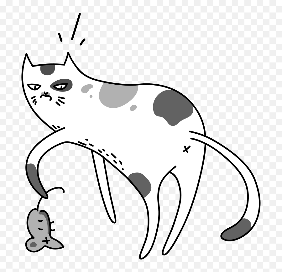 Uff Dead Mouse Illustration In Png Svg Emoji,Black Cat Emoji Ios