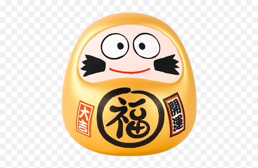 Japanese Daruma Gold 325u002634h - Yamibuycom Emoji,Japan 'emoticon Doll' Collection