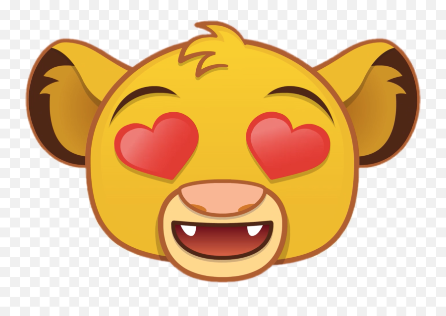 Simba Emoji Lionking Sticker - Happy,Simba Emoji