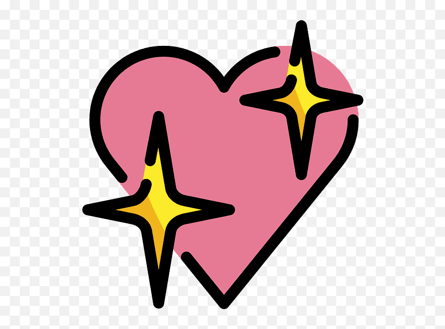 Sparkling Heart Emoji - Corazon Brillante Emoji,Sparkle Heart Emoji