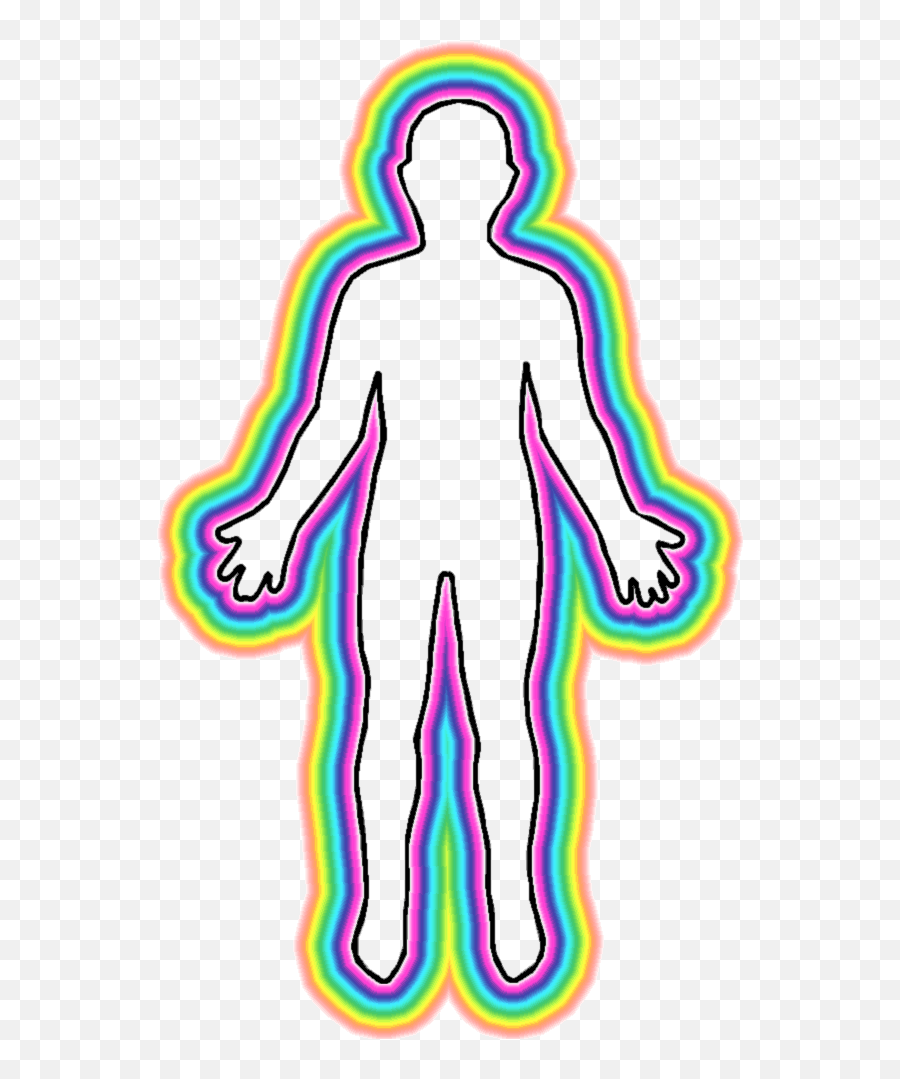 Auras U2013 Oh Goodness - Human Body Outline Emoji,Indigo Emotion