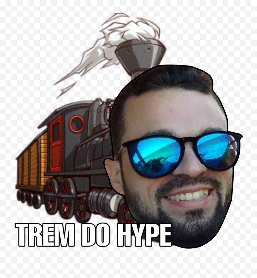 Hype Sticker - Eyeglass Style Emoji,Hype Train Emoji